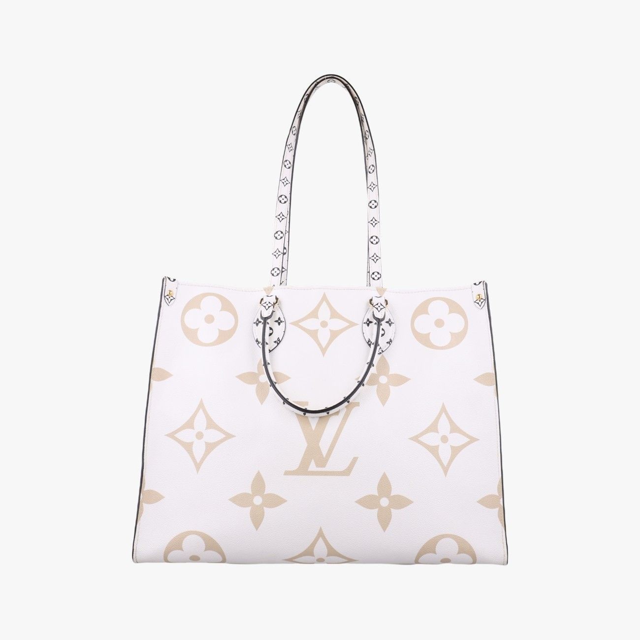 Louis Vuitton OnTheGo GM Tote in Cream Green Multicolor Monogram Giant PVC M44571