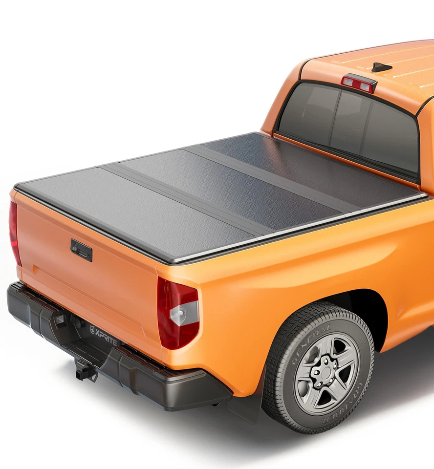 FRP Hard Tri-Fold Truck Bed Tonneau Cover for 22-25 Toyota Tundra Crew Max 5.5FT - Изображение 2 из 4