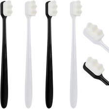 Soft Micro Nano Toothbrush Extra Manual Ultra Bristled With 20000 Soft 4 Pack