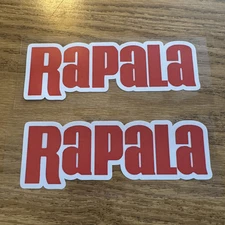 (2-Pack) RAPALA 6" x 2" Vinyl Sticker Fishing Lure Decal, Boat, Matte Finish