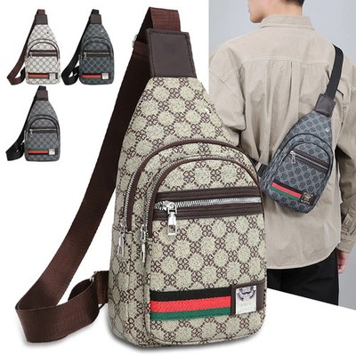 Men's Multifunction Messenger Bag Shoulder Cloth Chest Bags Crossbody Casual...