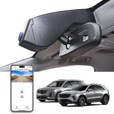 STARVIS 2 IMX678 Front 4K & IMX675 Rear 2K Dash Cam for Cadillac XT5 & XT6 GPS