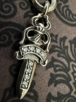CHROME HEARTS Dagger #5 Pave Diamonds Pendant / Charm | eBay