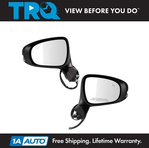 TRQ Mirror Set For 16-17 Lexus GS200t 18-19 GS300 14-20 GS350 14-18 GS450h