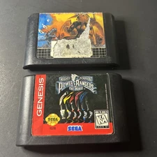 Mighty Morphin Power Rangers: The Movie & Altered Beast SEGA Genesis TESTED
