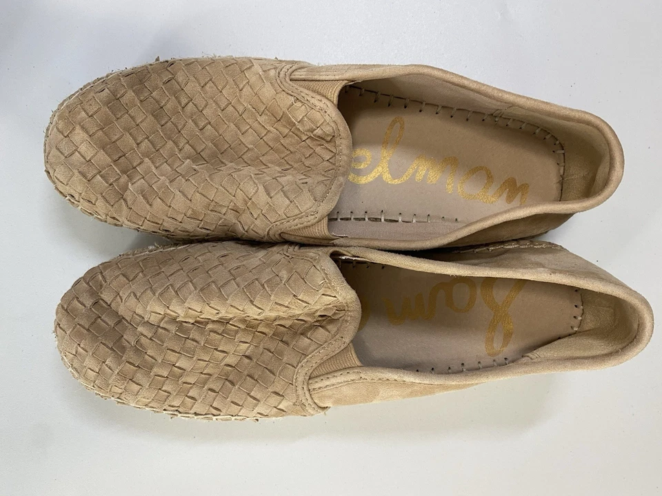 Alpargata Sam Edelman Mujer Gamuza Sin Cordones Talla 10B Rich Mom Tranquila Lujo Preppy Foto 2 de 4