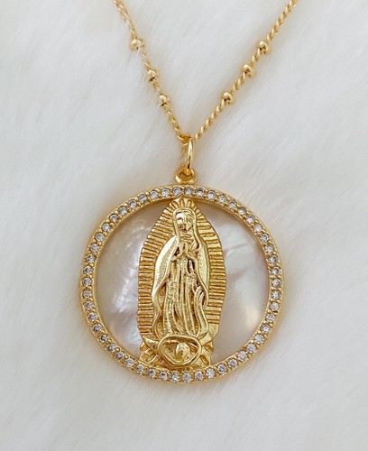Mother of pearl Virgin of Guadalupe 