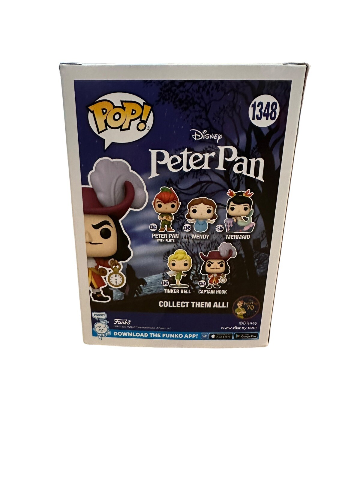 Thumbnail - Peter Pan 70th Anniversary Pop Disney Vinyl Figur Hook (1348)