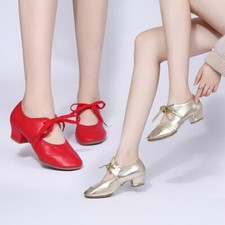 Women Dancing Rumba Waltz Prom Ballroom Latin Ballet Dance Singles Shoes