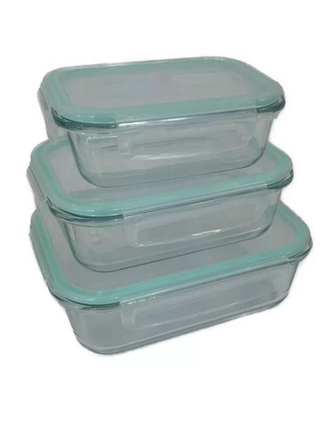 Clear Glass Preservation Bowl Storage Container Air tight lid 34481-1 Size-S/M/L - Picture 6 of 6