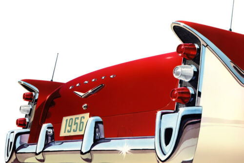1956 Chrysler Desoto vue arrière, art automobile, aimant de réfrigérateur 40 mil d'épaisseur - Photo 1 sur 1
