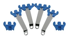 Moroso 72150 Universal Ignition Spark Plug Wire Loom kit on Valve cover BLUE SBC