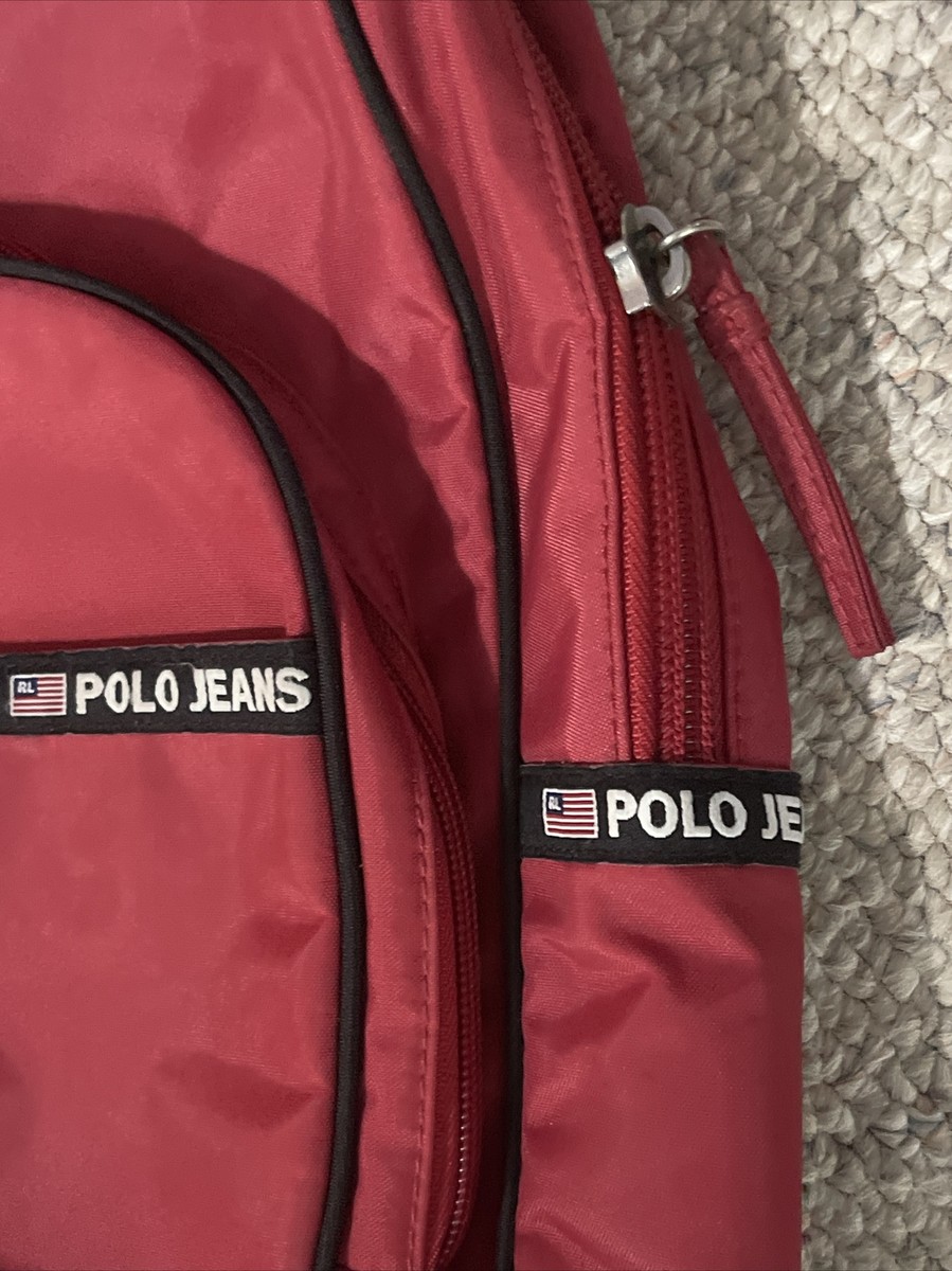 Polo Jeans Company バックパック POLO JEANS CO Ralph Lauren Vintage Backpack, Red Blue Flag | eBay