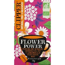 Lot de 3 boîtes infusion bio Flower Power fleur de sureau, hibiscus (35g x 3)