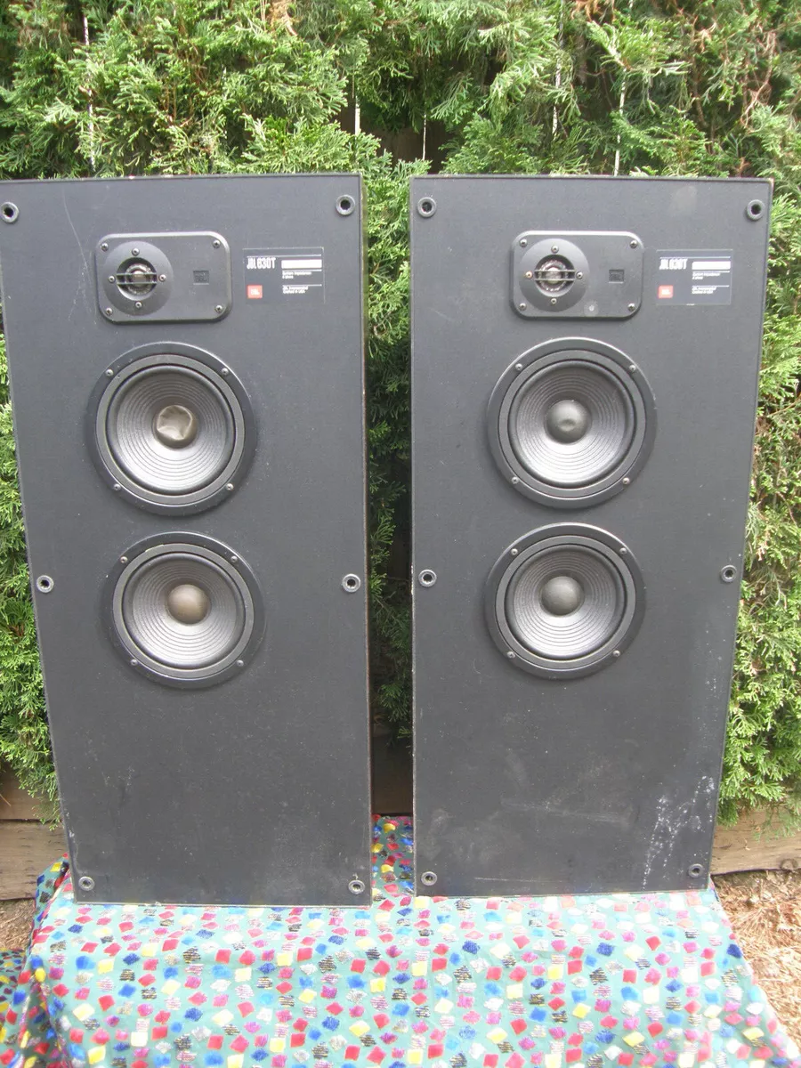 Vintage Jbl 630t Floor Speakers 6 5