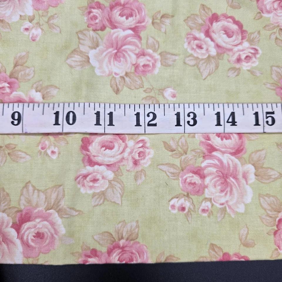 Aviary by 3 Sisters for Moda Green/Pink Floral Fabric Sewing Quilting .75 Yards - Image 3 of 4