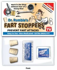 Auto Mechanic FART STOPPER PLUG KIT - Garage Tools Shop Gag Birthday Gift Cork