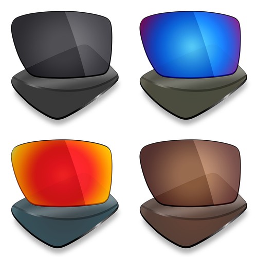 4 Pairs Anti-scratch Polarized Replacement Lenses for Oakley Eyepatch 2 OO9136 - Picture 8 of 8