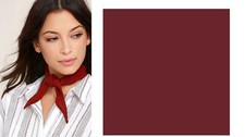 BURGUNDY Maroon SOLID 22" BANDANA Head Neck Wrap Scarf Scarve Handkerchief Hanky