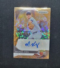 2020 Panini Prizm Gold Donut Circle Auto Michael King RC 17/25 #RA-MK