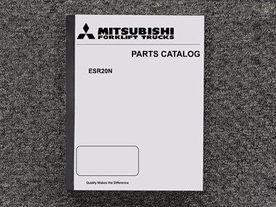Mitsubishi ESR20N Reach Truck Forklift Parts Catalog Manual
