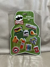 Pringles 10 Piece Puffy Sticker Set Cool Fun Snack Attack Pop Icon Popstar Pop