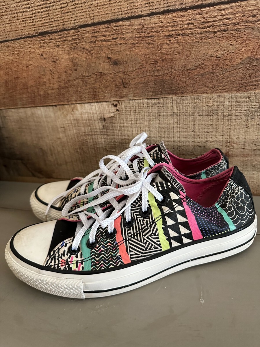Converse Chuck Taylor CT Ox Women's Size 8 Multicolor Neon