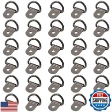 Waziaqoc 30Pcs Tie Downs, Gun Black D Ring Tie Downs Anchor for RV Car Truck 