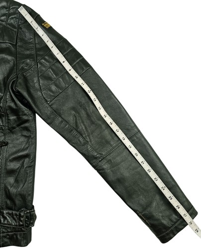 HOT Men's G STAR RAW DENIM @ MARCHANT BIKER Slim BLACK LEATHER Jacket L (*Fit M) - Picture 15 of 17