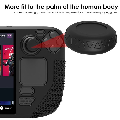 Silicone Console Cover for Steam Deck Game Case ShockProof with Screen Protector - Picture 12 of 21