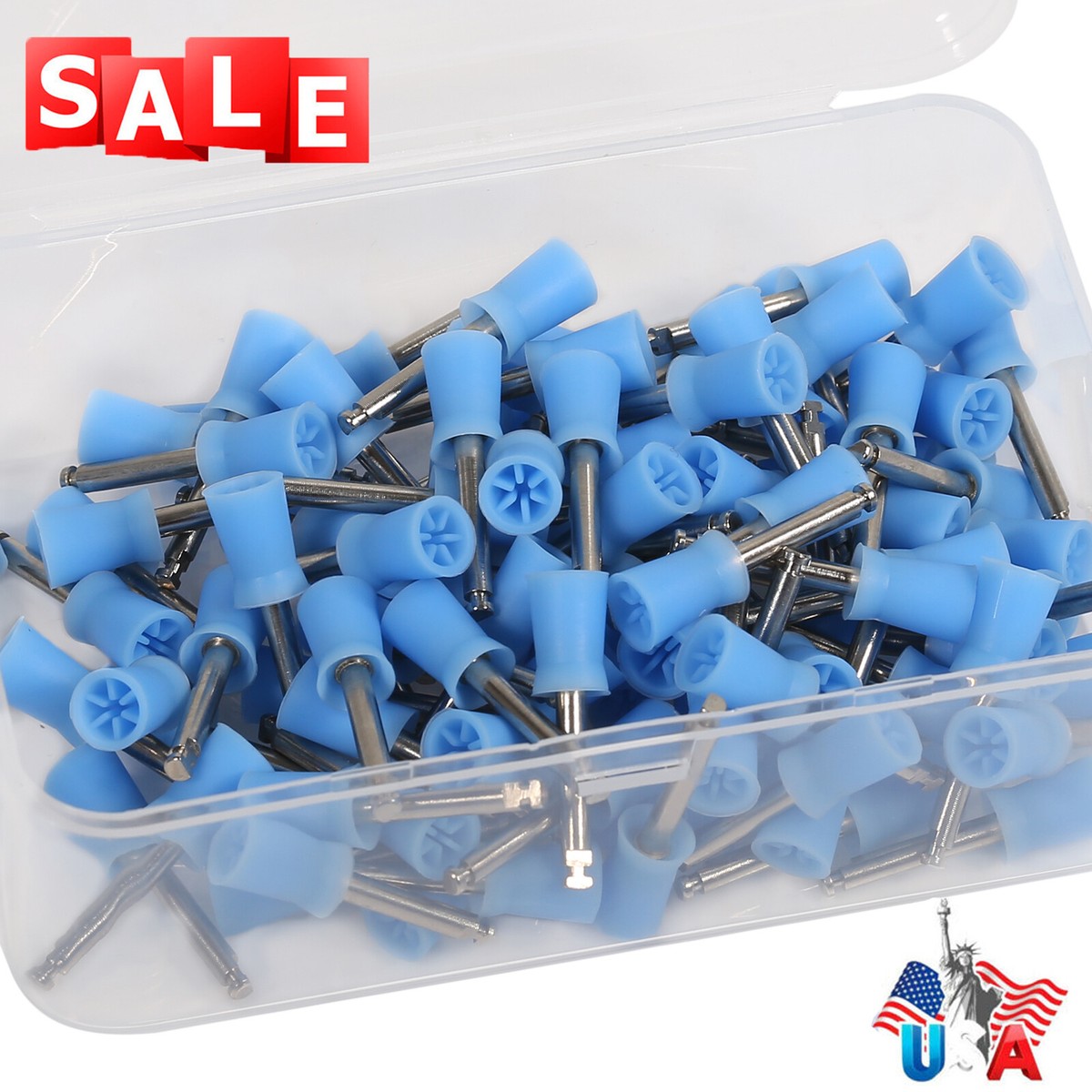 100 Pièces Cups De Polissage Dentaire - Type Latch - Pour Prophylaxie - Neuf