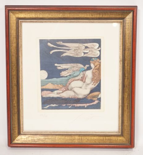 Prof. Ernst Fuchs 1930-2015 Vienna Bachnymph Engraving No. 130/135 Signed