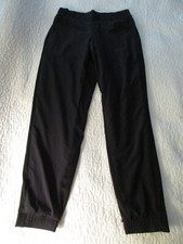 Women's ATHLETA Black Lined Jogger Pants Size 4 Zip Pockets