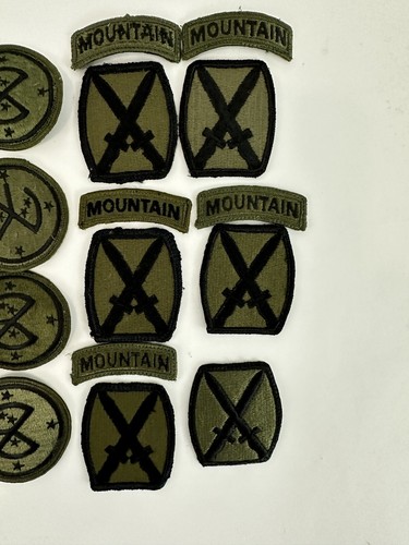 US Army Patches US Military 27th Infantry 10th Mountain Vietnam Lot of 19 - Picture 3 of 7