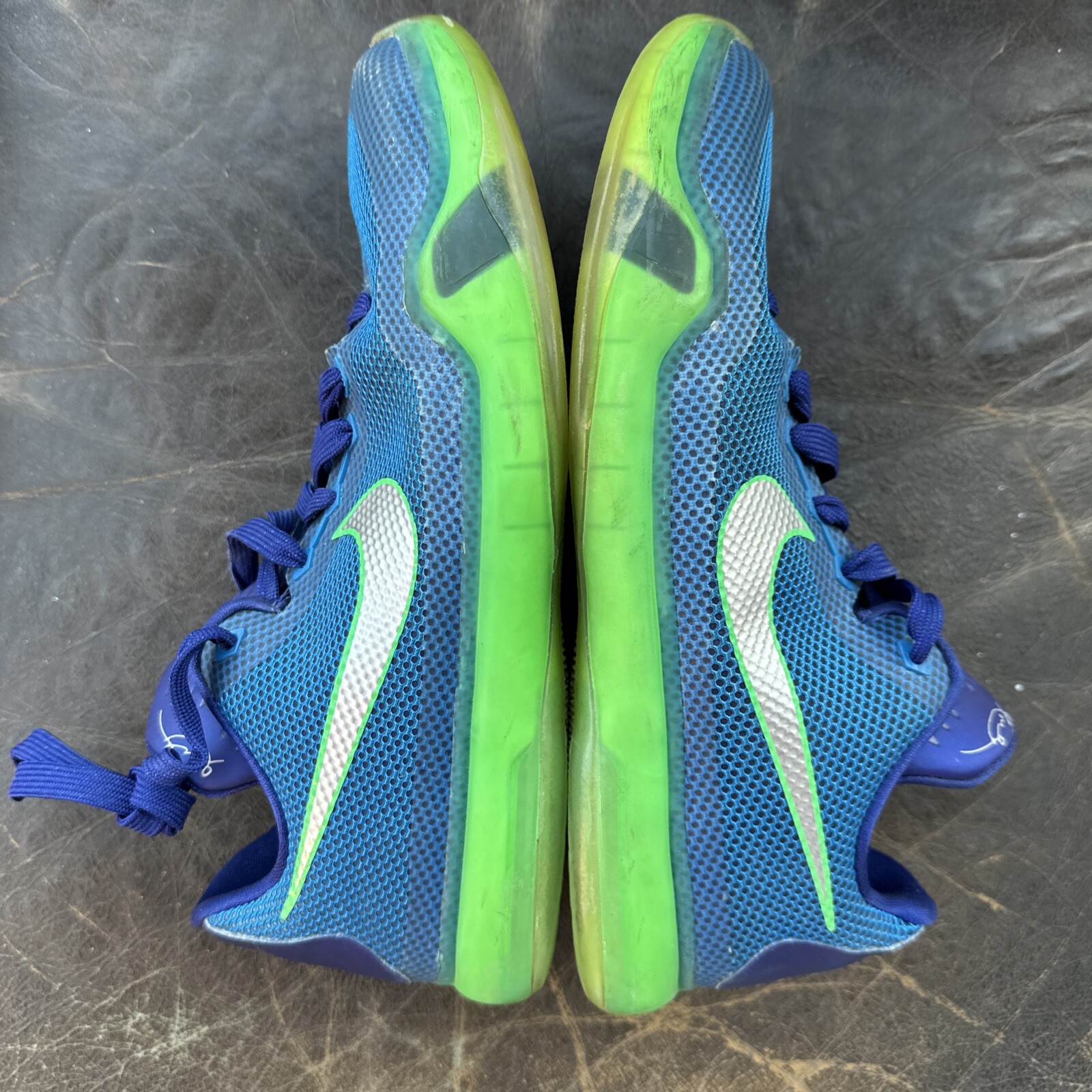 2015 Nike Zoom Kobe X 10 Elite Emerald City Blue Green 726067 402 RARE Sz 7Y image 4
