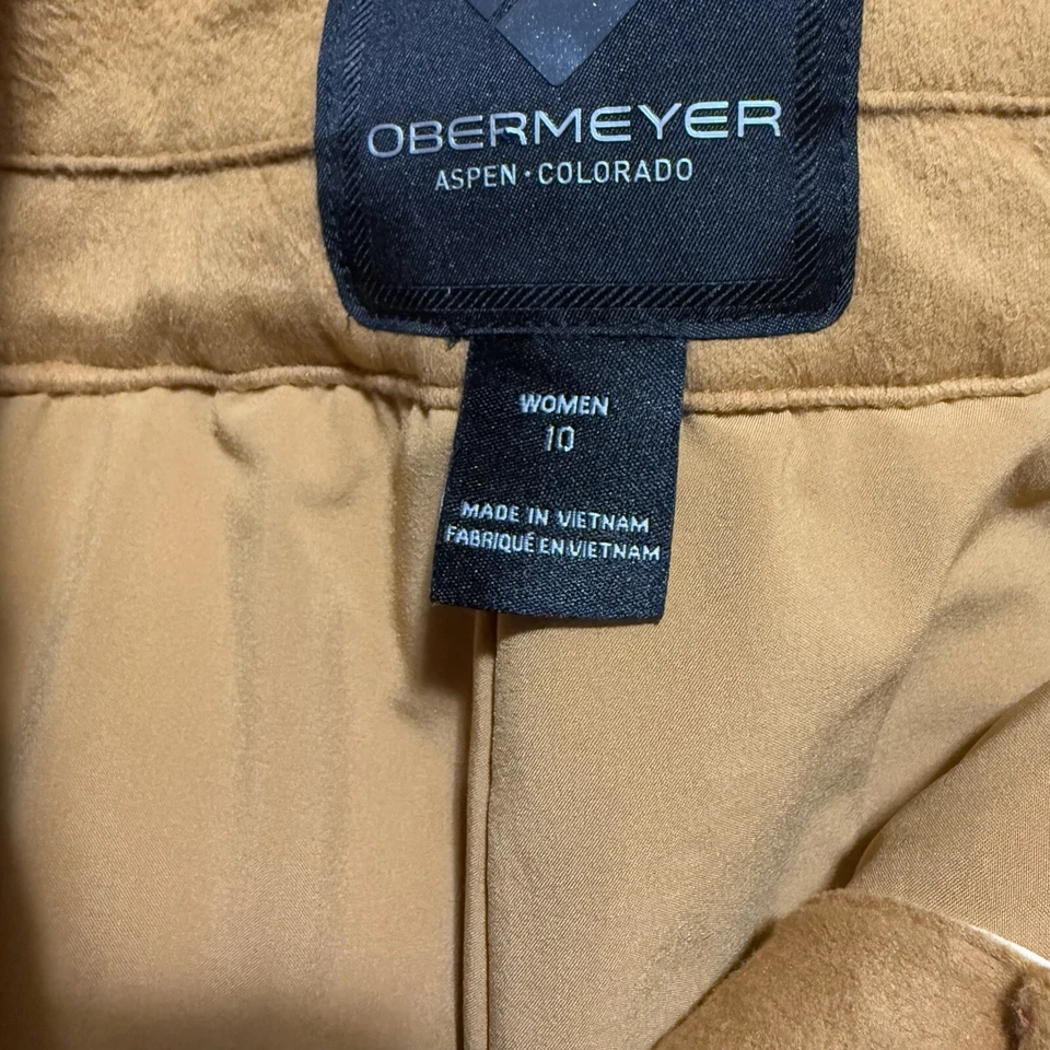 Pantalones de esquí/snowboard Obermeyer para mujer 10 (medianos) barra de arena Foto 2 de 4