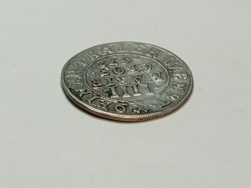 1672 IH German States LIPPE-DETMOLD 4 Mariengroschen Silver Coin KM# 84 - Imagen 3 de 4