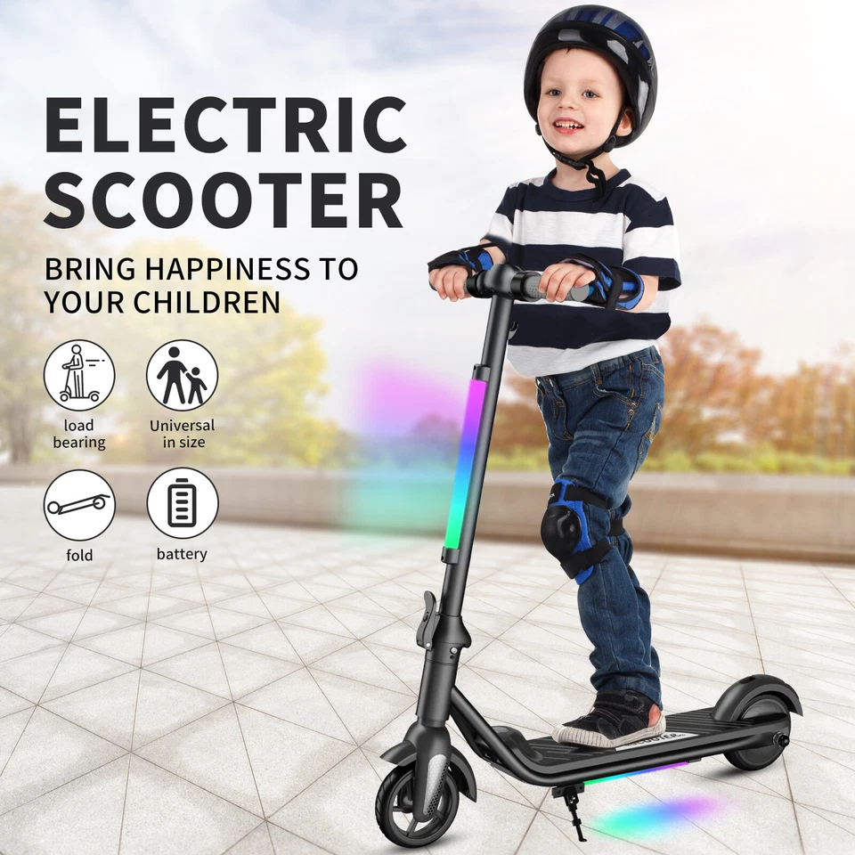 Elektroroller Für Kinder 6-12 Jahre Klappbar Elektroscooter LED-Anzeige E Roller - Bild 4 von 4