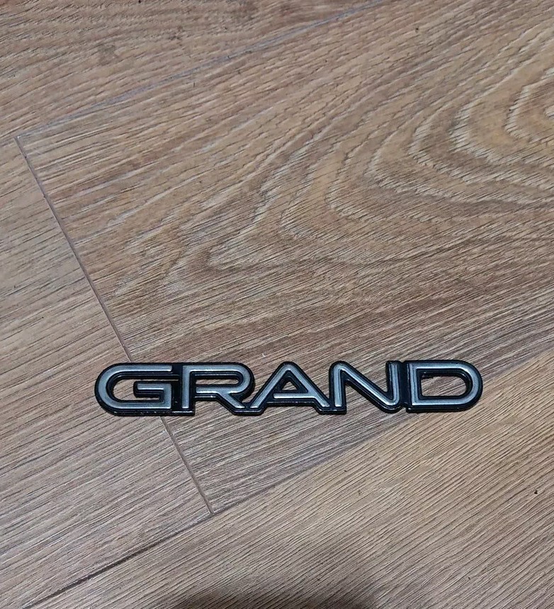 Vtg Pontiac OEM 1992-1995 Grand Am Chrome Emblem Badge Logo Nameplate Name Plate - Photo 1