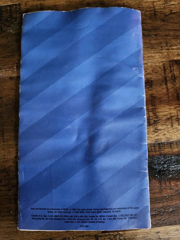 Barney's Hide & Seek Game (Sega Genesis, 1993) 10086015348| eBay