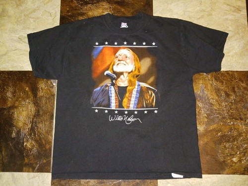 Vintage Willie Nelson Live Music Here Tonight American Icon Shirt (L)