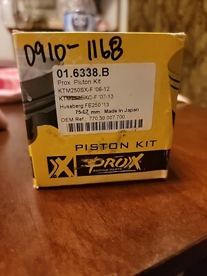 Pro-X - 01.6338.B - ''B'' 75.97mm Piston Kit 12.8:1 Compression