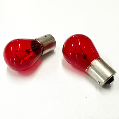 2x Philips Glühlampe rot PR21W Metallsockellampe 12V 21W BAW15s Bremsleuchte