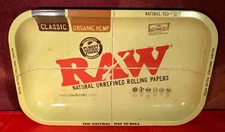RAW ROLLING PAPERS TRAY HEMP ROLLING PAPERS 11" X 7" LIGHTLY USED!!