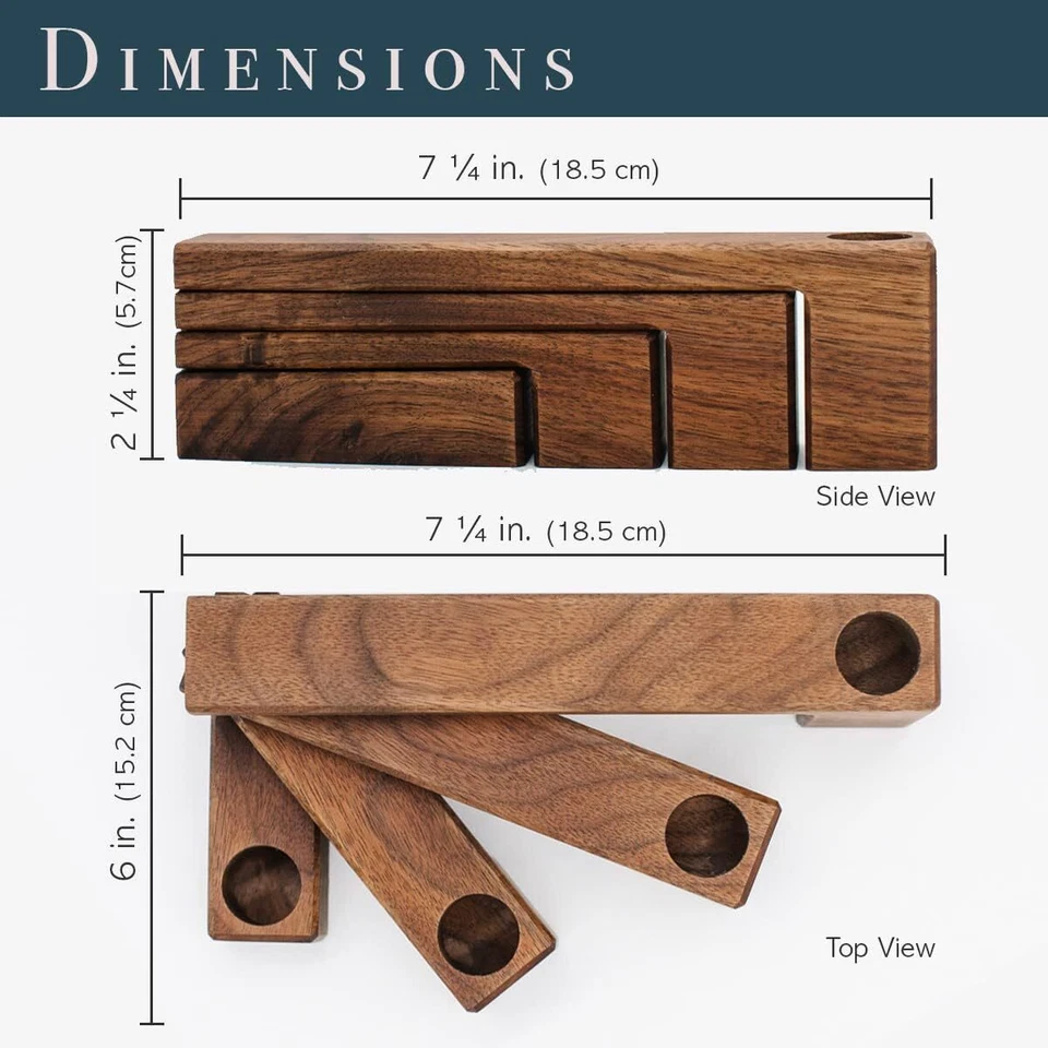 Candelabro de nogal negro (incluye 4 velas), manto marrón  Foto 2 de 4