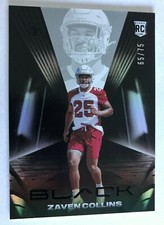 2021 Panini Black Football Base Silver Zaven Collins #65/75