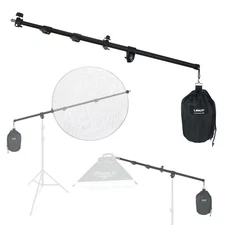 LINCO Photography Video Studio Boom Arm with Reflector Holder and Counterweight