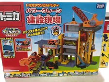 Tomica Town Build City Power Crane Construction Site Used