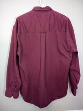 Gant Chelsea Twill Mens Shirt Long Sleeve Button Down Burgundy Medium Cotton