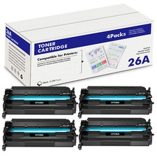 4PK For HP Laserjet Pro M402n MFP M426fdw CF226A 26A Black Laser Toner Cartridge